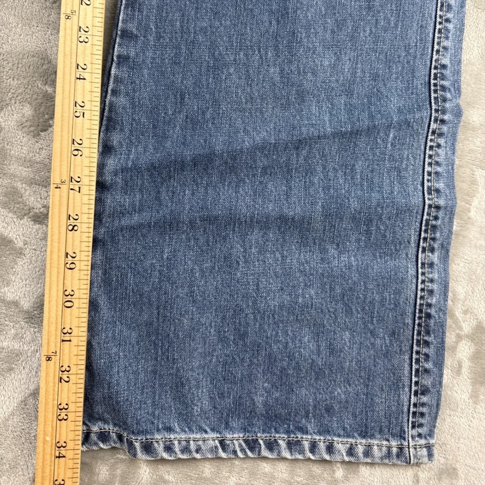Guess Jeans Mens 36 Medium Wash Wide Leg Baggy Utility Denim NEW